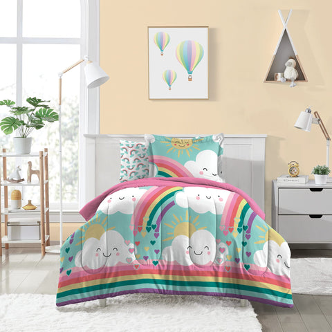 dream FACTORY comforter reverse solid pink useful for reversible styling and warmth