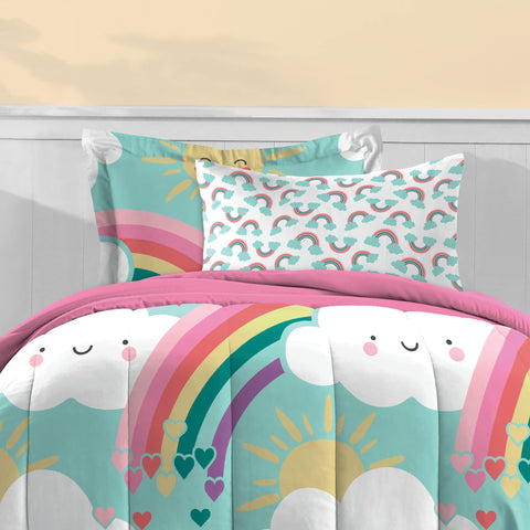 dream FACTORY fitted sheet stretched on twin mattress showing deep pocket fit benefit