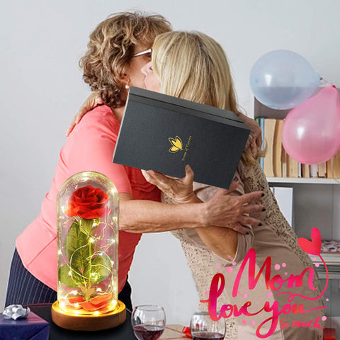 Dream of Flowers on bedside table as gentle nightlight for calming ambiance
