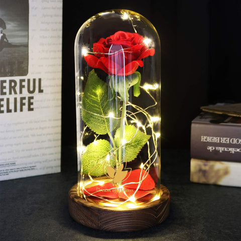 Dream of Flowers held in hand to show size and practical tabletop scale