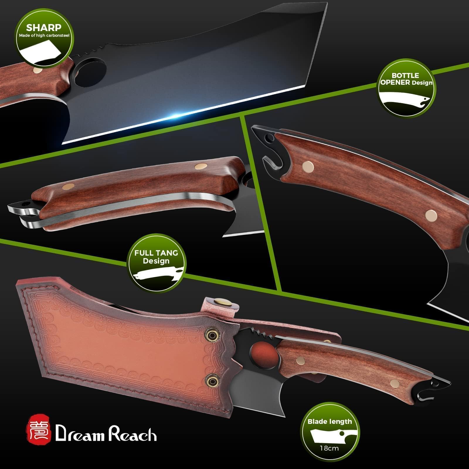 Dream Reach ergonomic handle shot showing arc design for comfort