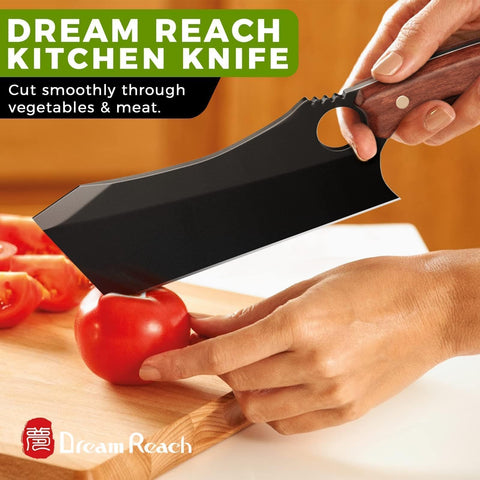 Dream Reach cleaver in kitchen use chopping meat to show practical performance