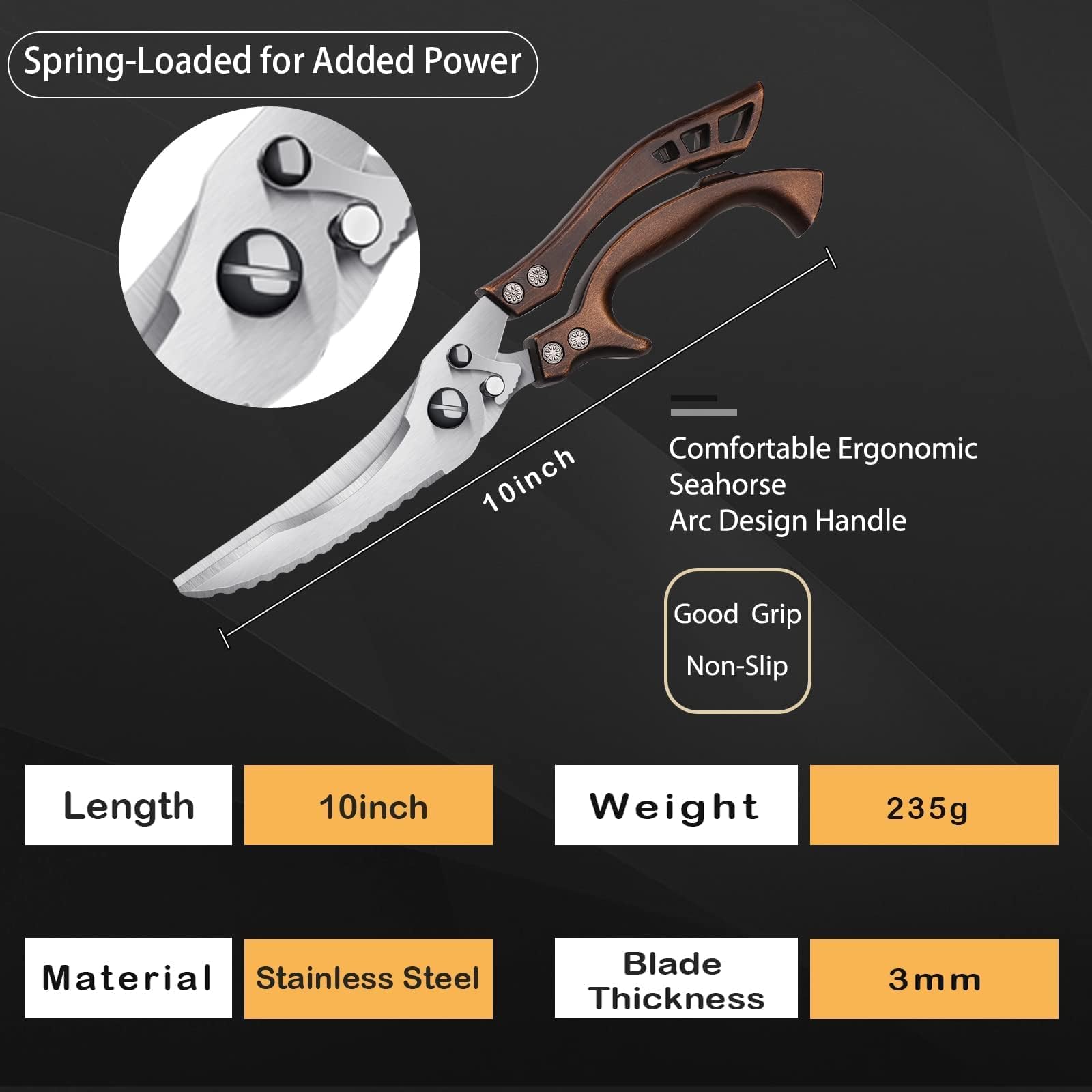 Dream Reach scraping fish scales with serrated blade for efficient fish prep