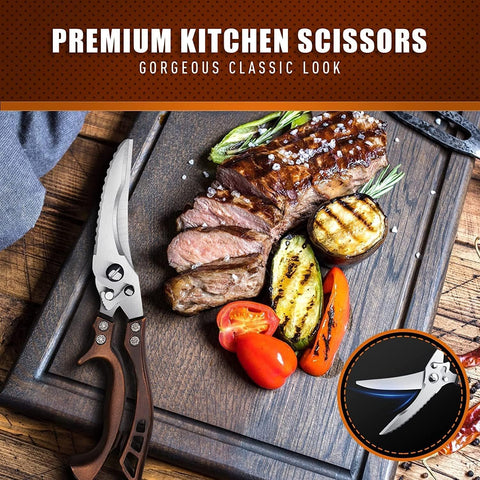 Dream Reach next to a chef knife showing size comparison and space-saving advantage