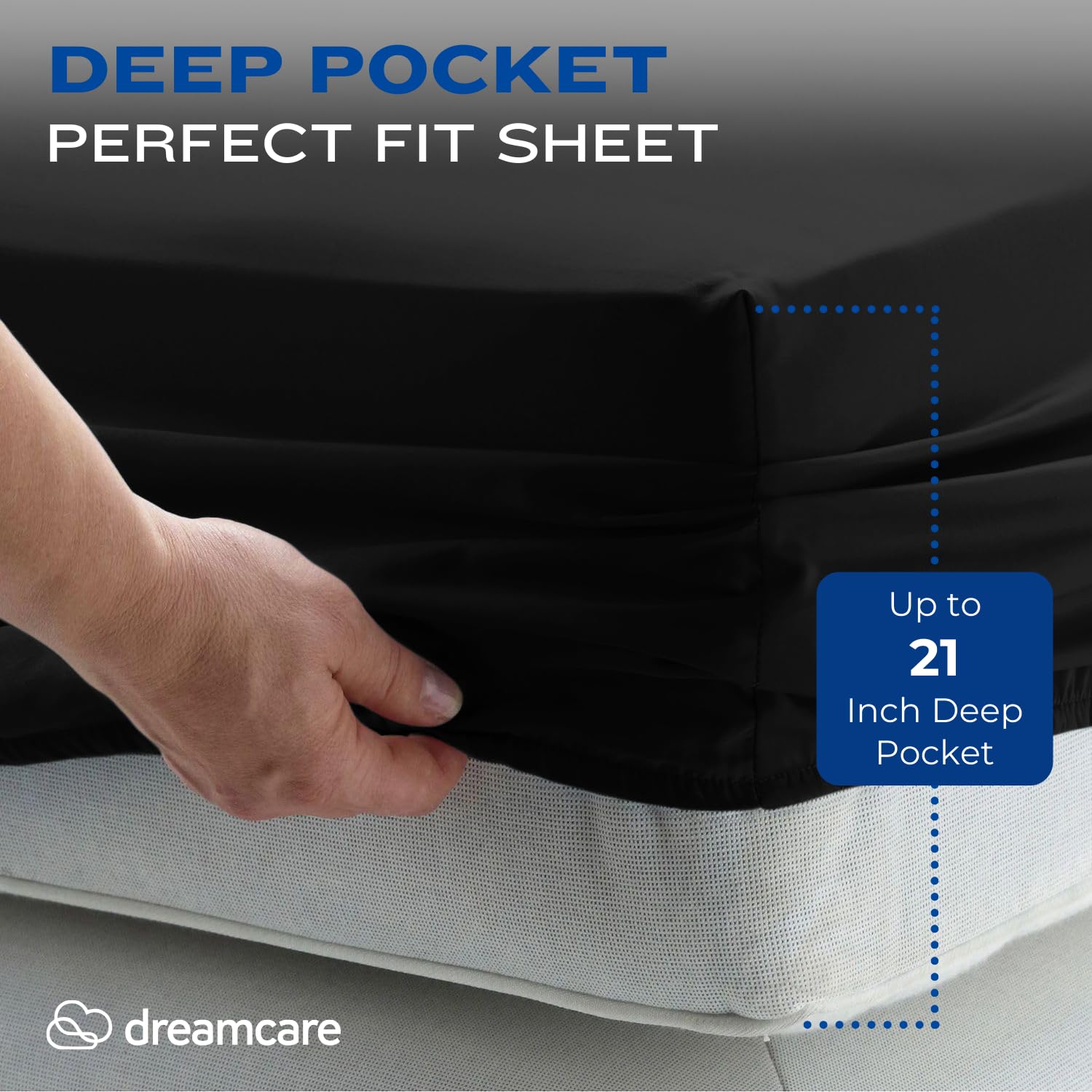 DREAMCARE close-up brushed microfiber texture for plush comfort