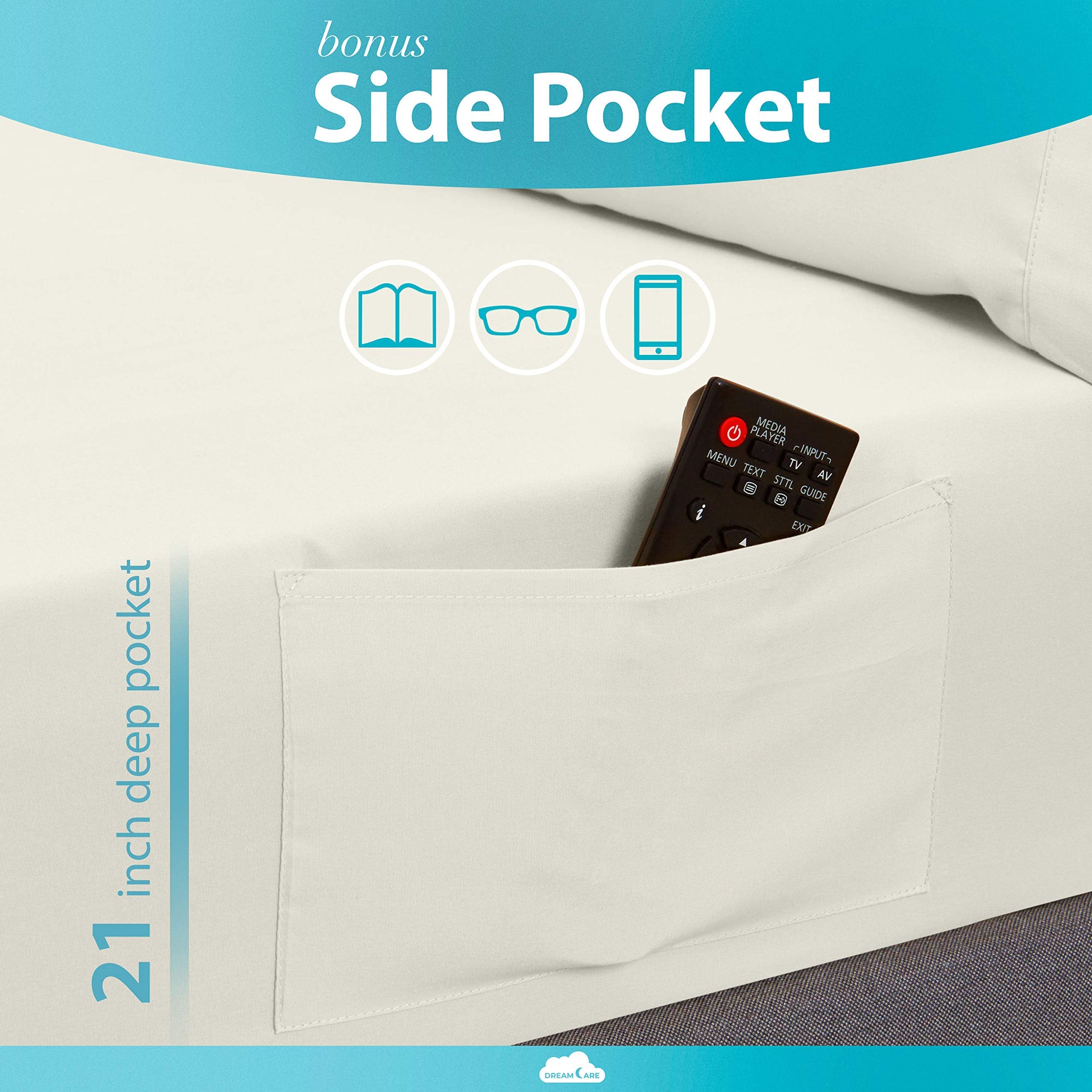 DREAMCARE microfiber fabric texture detail highlighting smooth finish and breathable comfort