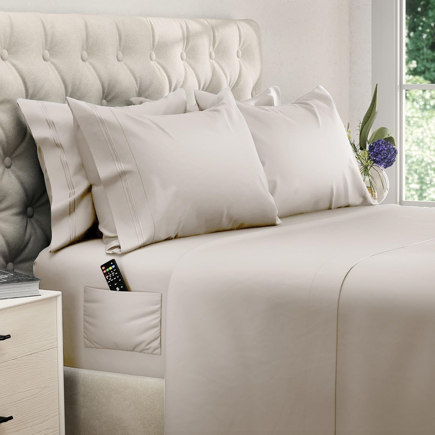 DREAMCARE front packaging showing complete 6-piece king set and benefits