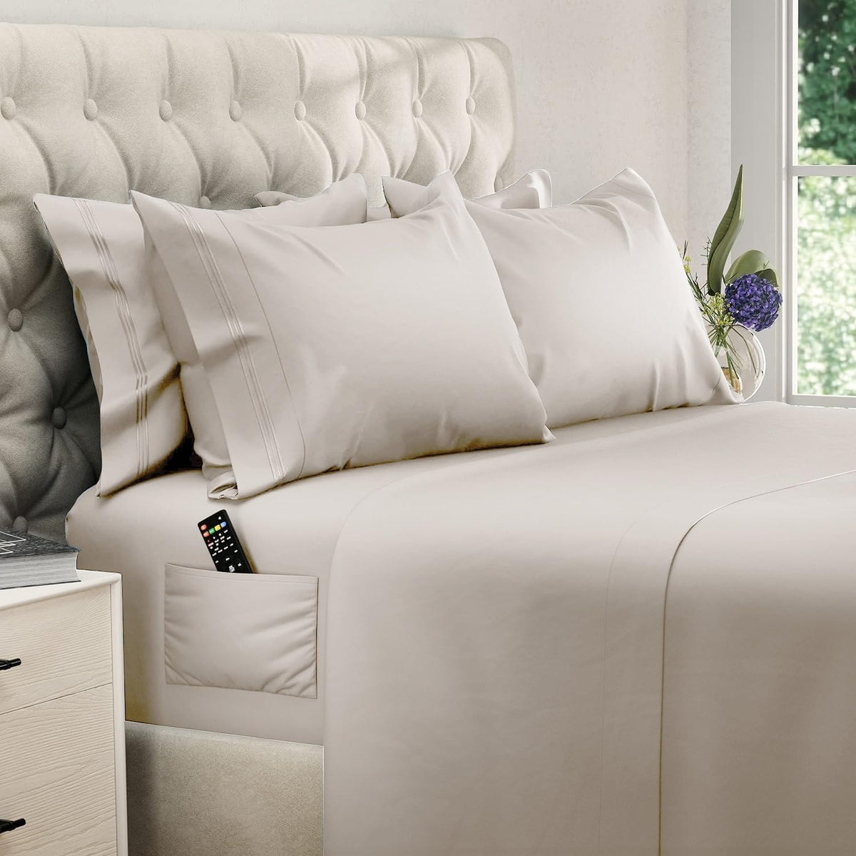 DREAMCARE front packaging showing complete 6-piece king set and benefits