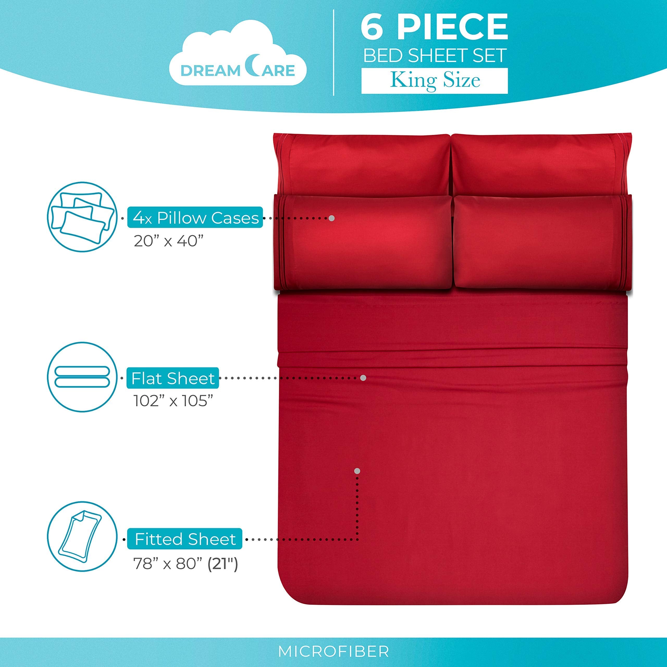 DREAMCARE folded flat sheet texture highlighting smooth, soft surface