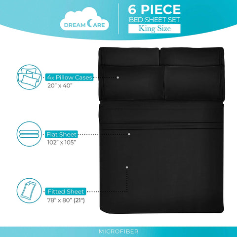 DREAMCARE four pillowcases neatly folded offering coordinated bedroom style