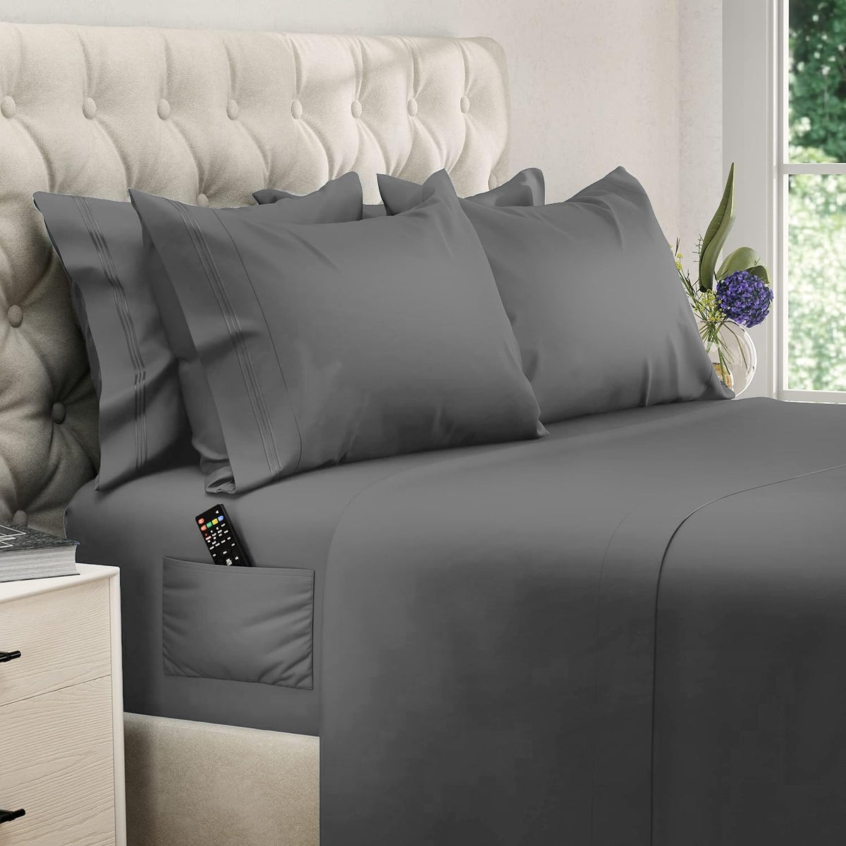 DREAMCARE king set front packaging showing complete 6-piece set and branding benefit