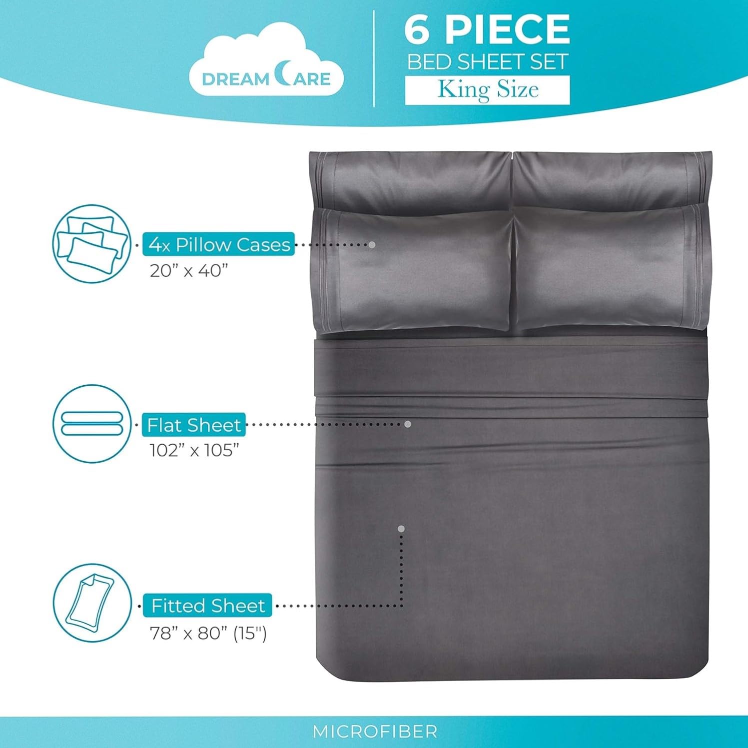 DREAMCARE side pocket close-up holding phone for easy bedside storage benefit