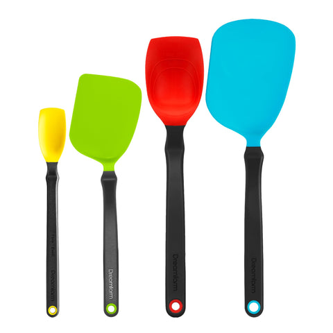 Dreamfarm front set arrangement showing all four utensils and tidy benefit