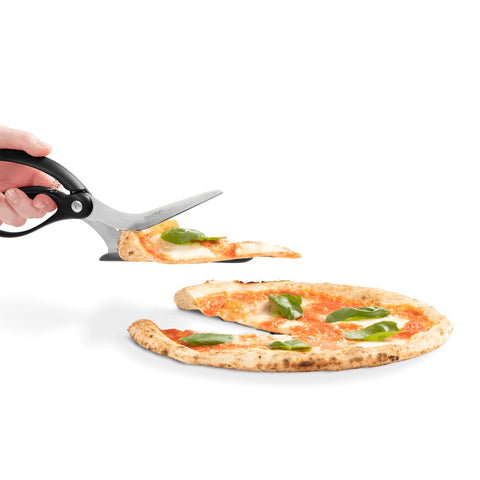 Dreamfarm Scizza close-up of hardened German stainless steel blades for long-lasting sharpness