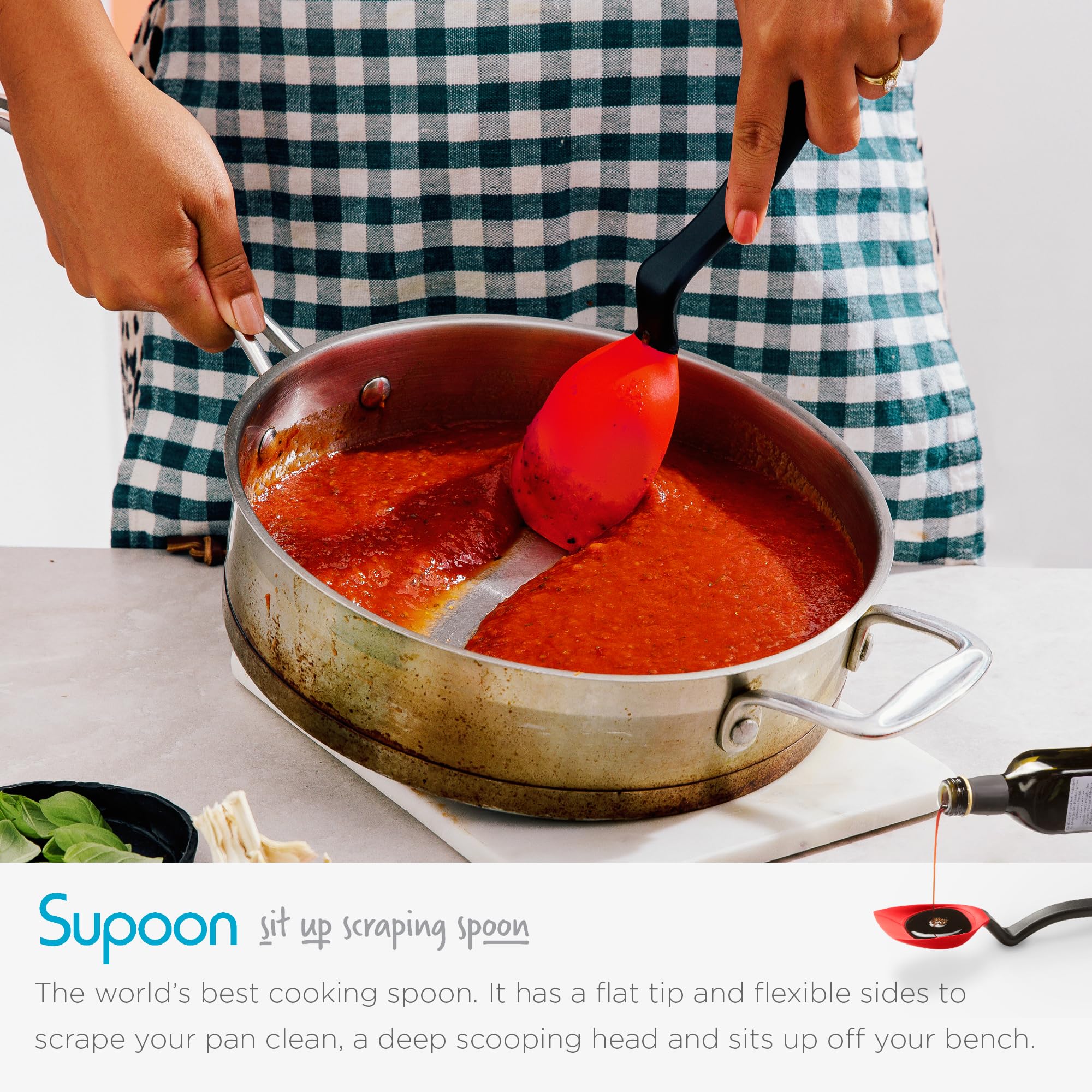 Dreamfarm silicone texture and edge protecting nonstick pans benefit
