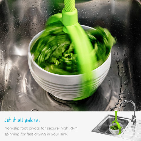 Dreamfarm Spina non-slip silicone foot detail providing stability during spins