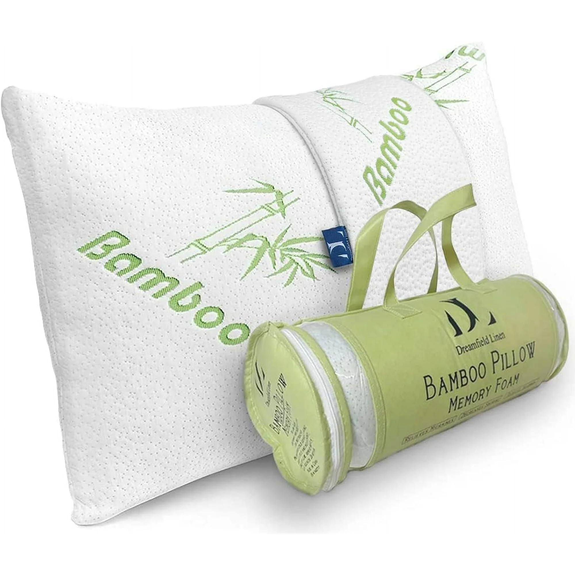 DreamField Linen packaging and label showing product quality and care benefit