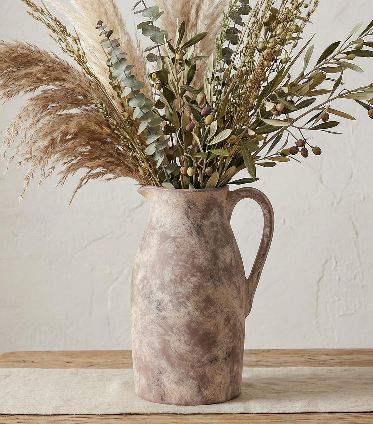 dreamloom front view vase showing shape and neutral finish for versatile decor