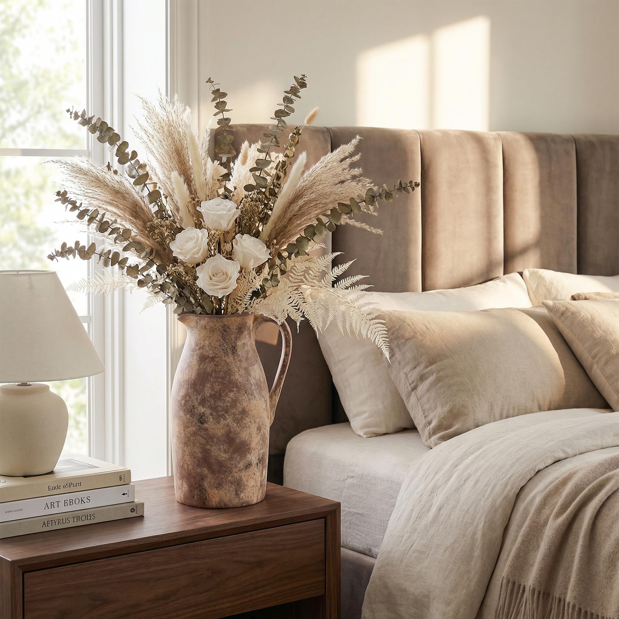 dreamloom mantel lifestyle display creating cozy farmhouse atmosphere
