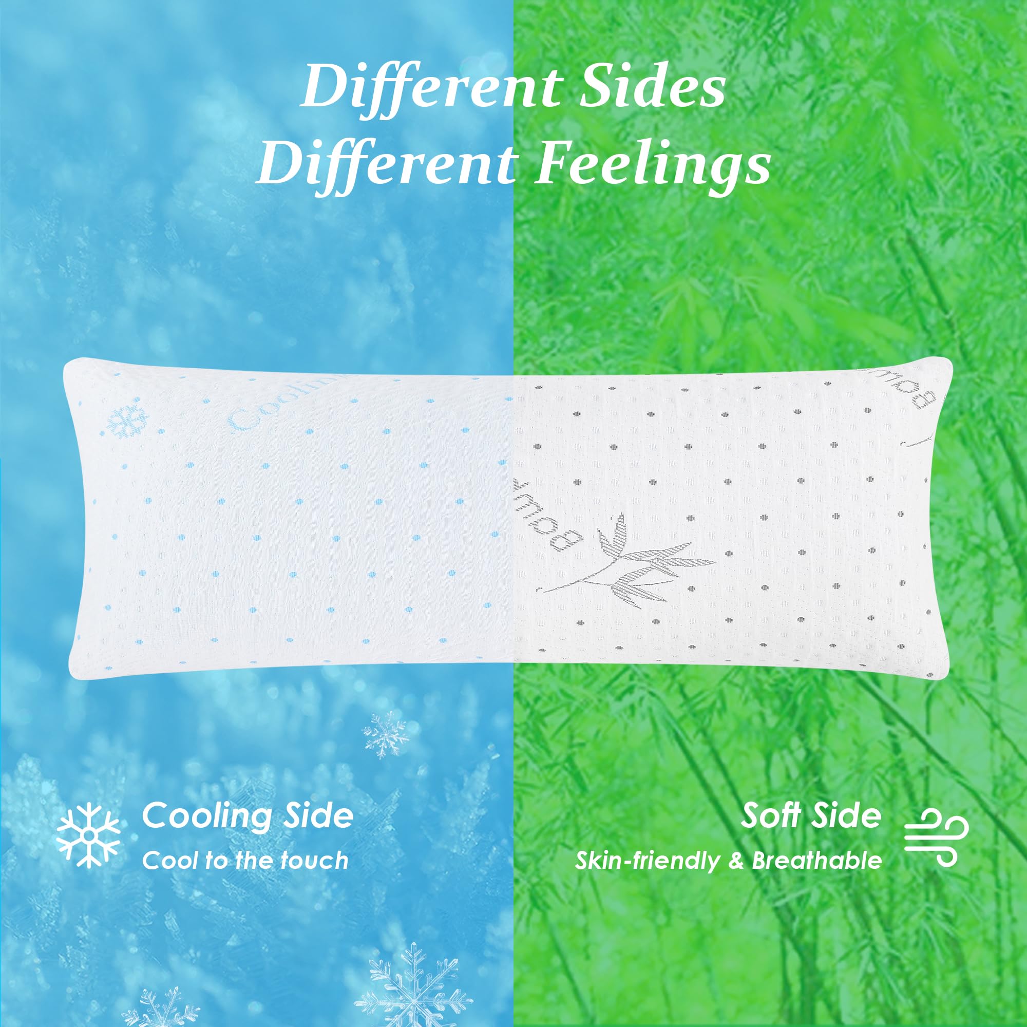 Dreamood shredded memory foam close-up displaying breathable fill benefit