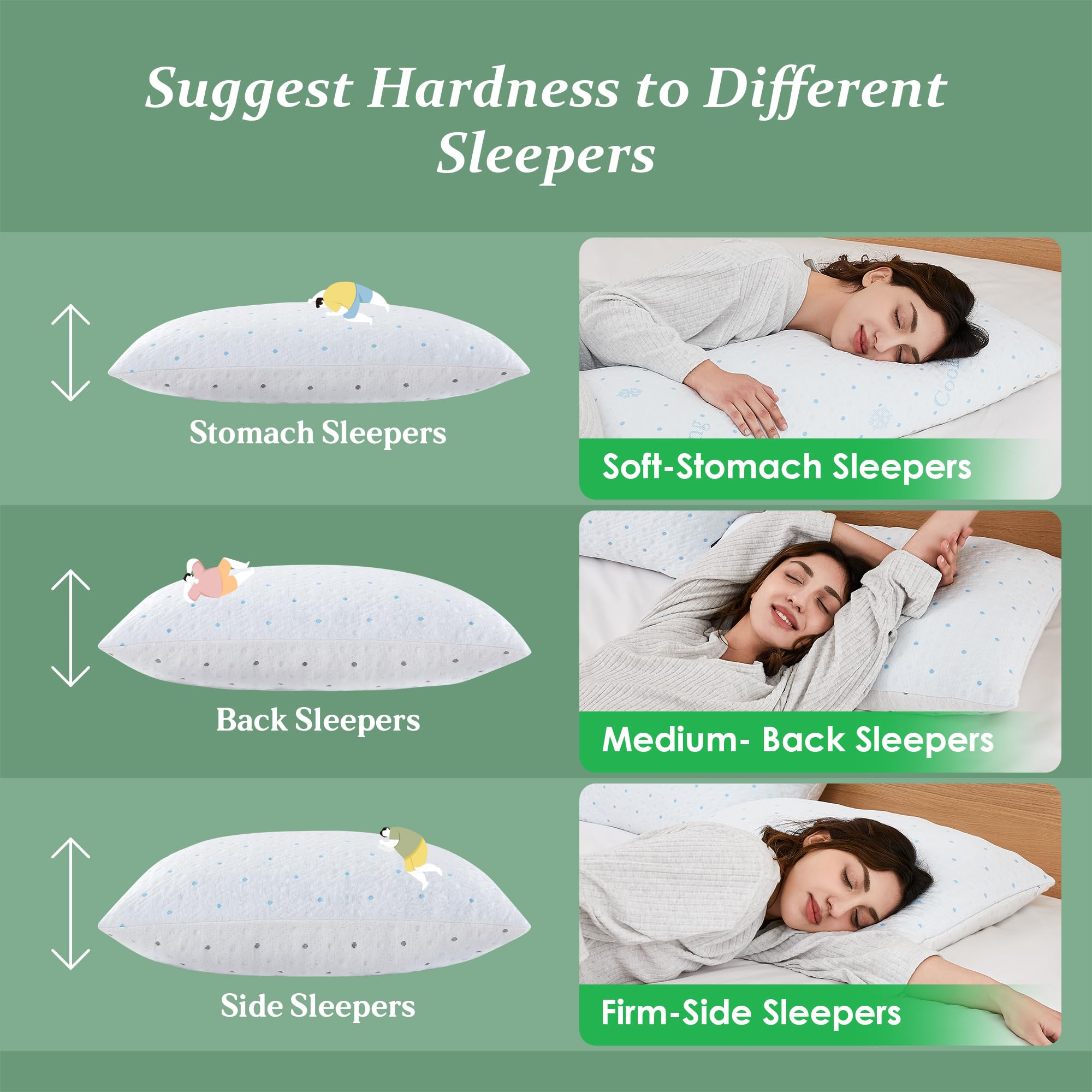 Dreamood inner zippered insert open for easy firmness adjustment