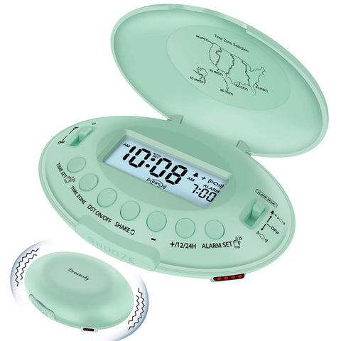 DreamSky front display and pod showing time and battery, clear visibility benefit