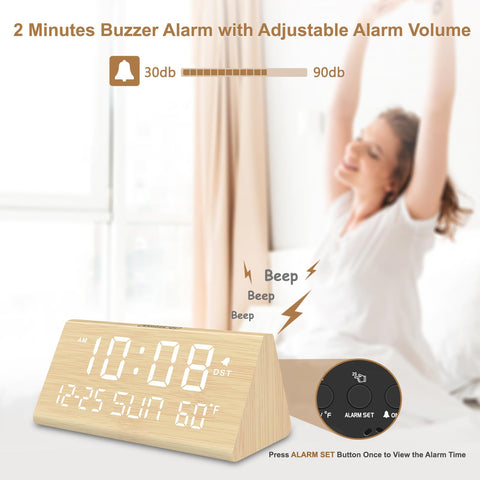 DreamSky top snooze button and controls for simple alarm snooze and adjustments