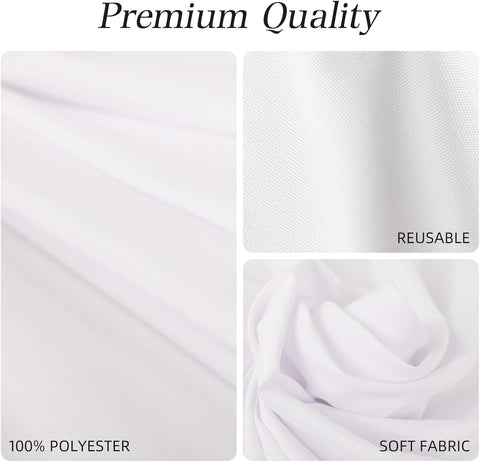 DRESSMAKER folded stack of ten tablecloths illustrating bulk supply for events