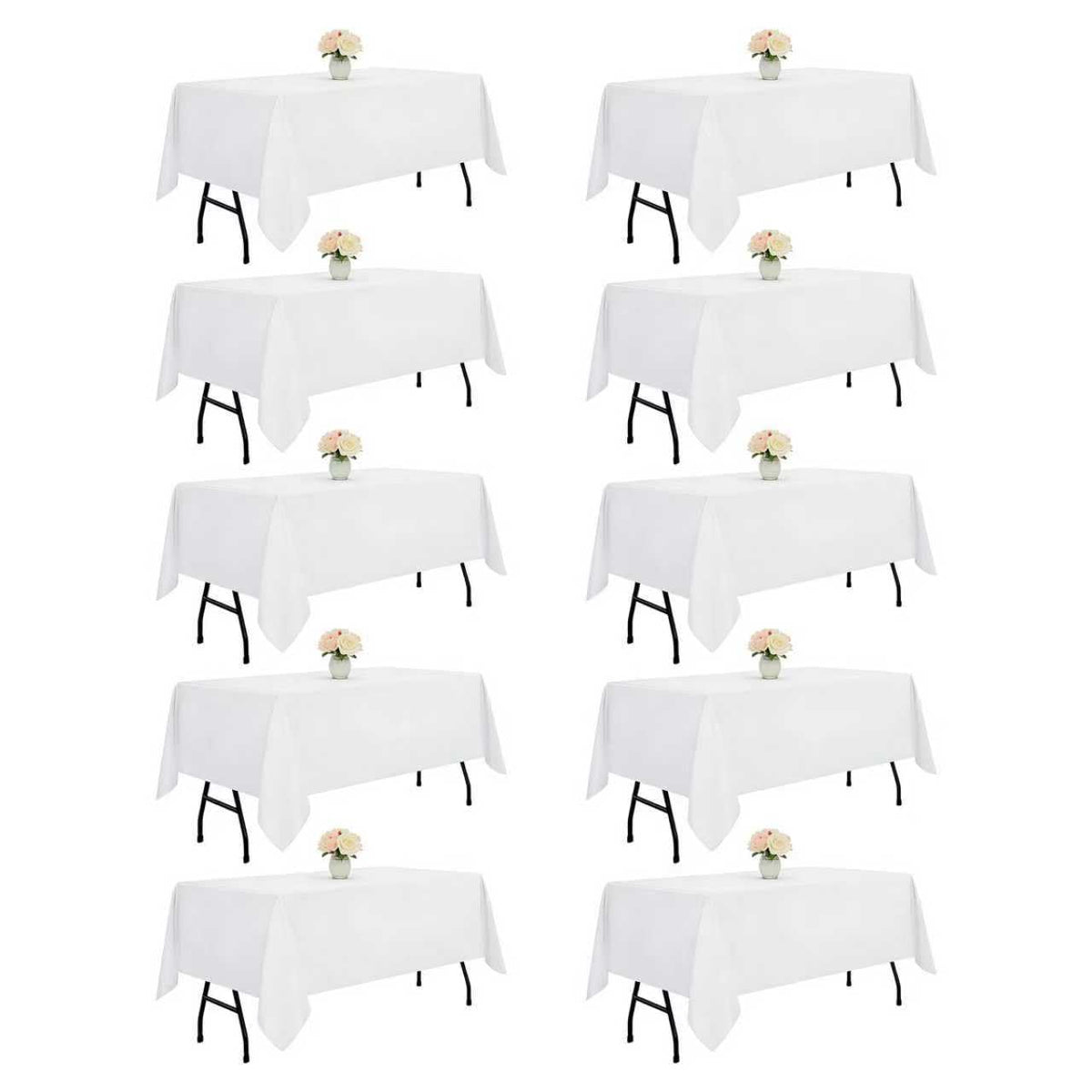DRESSMAKER front packaging view showing neat white tablecloths and packaging benefits