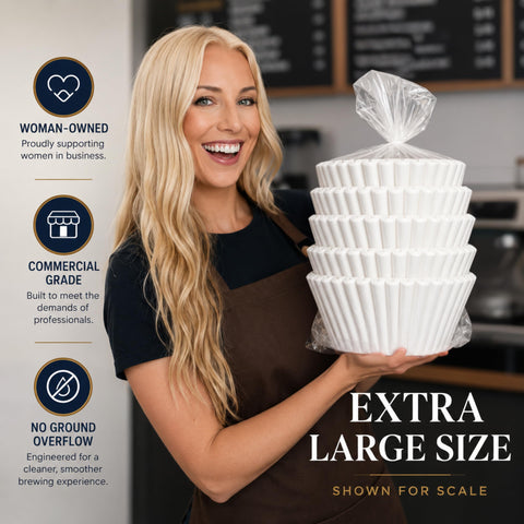 DRINK KATY'S filter containing grounds to show strong walls and no tearing benefit