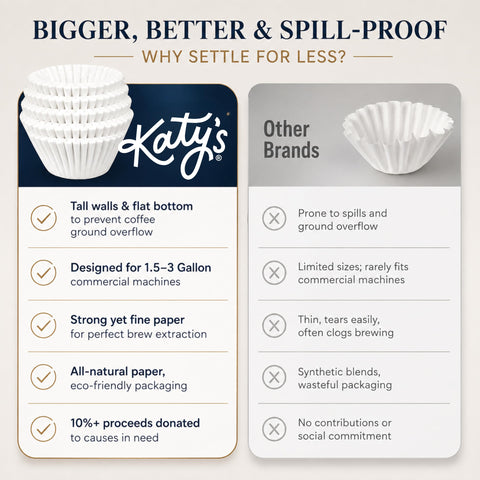 DRINK KATY'S filter used for straining in kitchen showing versatile multiuse benefit
