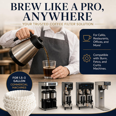 DRINK KATY'S tall-wall commercial filter close-up highlighting secure fit and capacity