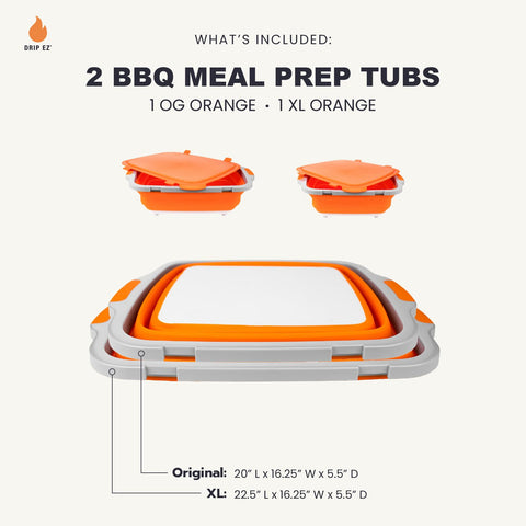 Drip EZ cutting board detail on tub showing secure chopping convenience