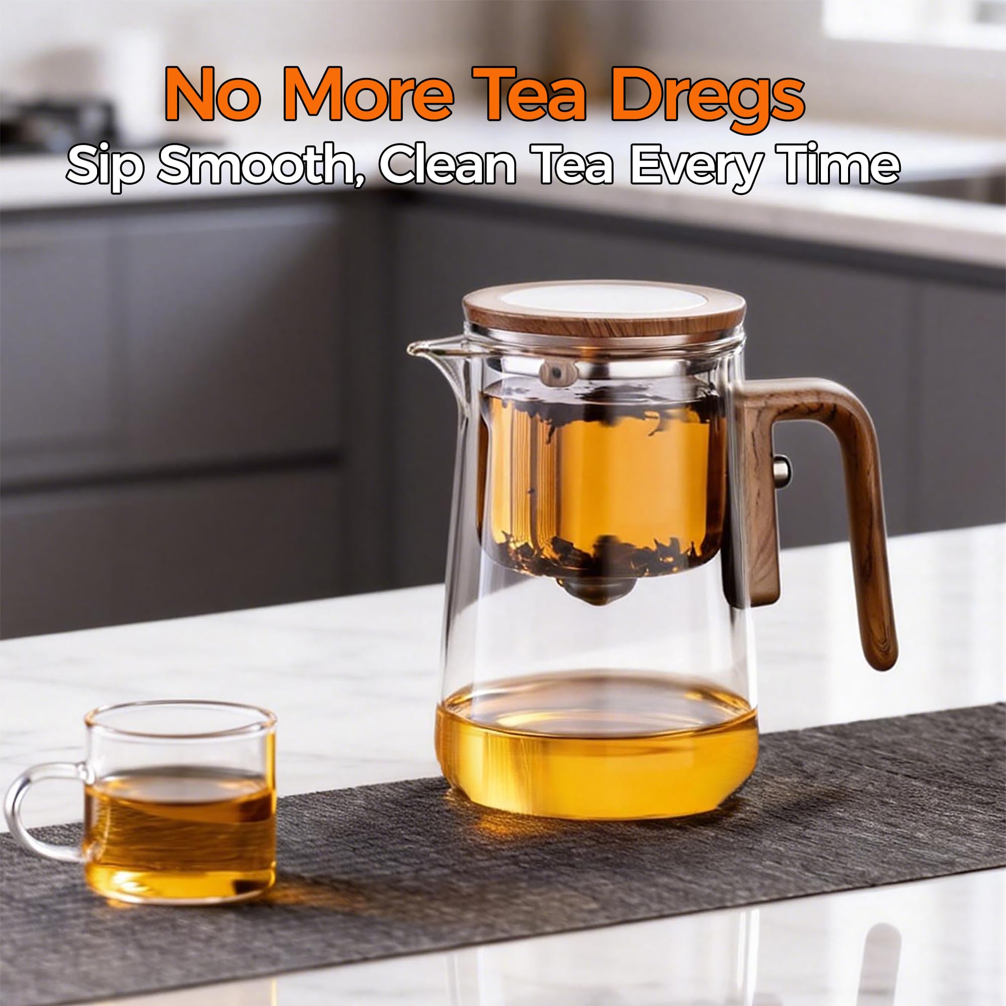 DRNKNSTX close-up of stainless steel infuser showing full-leaf brewing benefit