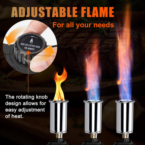 Drookaen AK control knob detail showing precise flame adjustment advantage