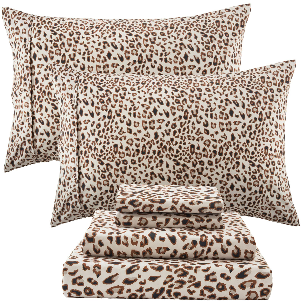 Drozeeo front packaging showing brown leopard print and set contents for easy choice