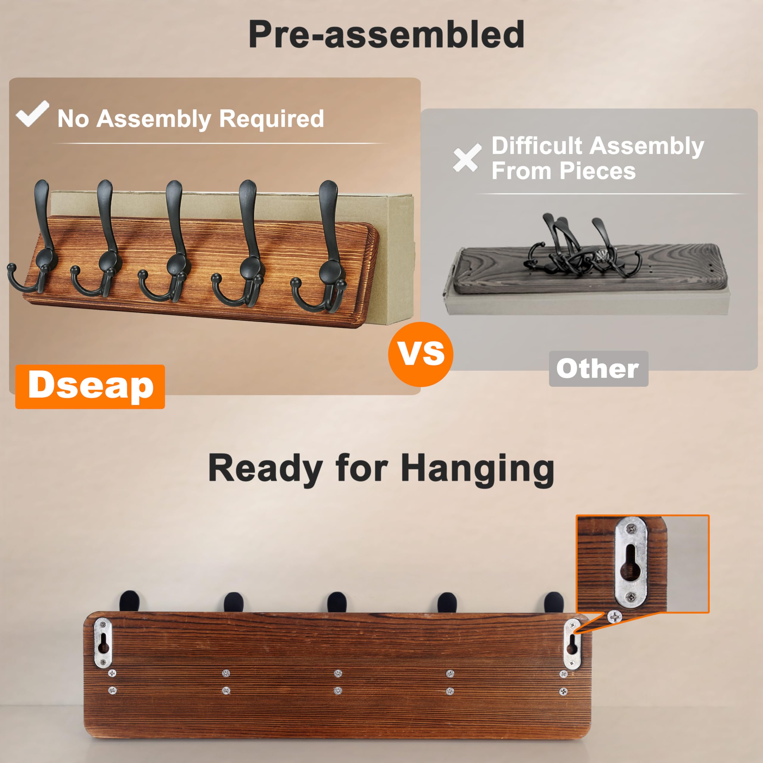 Dseap mounted in an entryway demonstrating space-saving organization