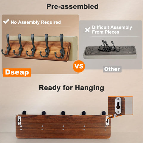 Dseap mounted in an entryway demonstrating space-saving organization