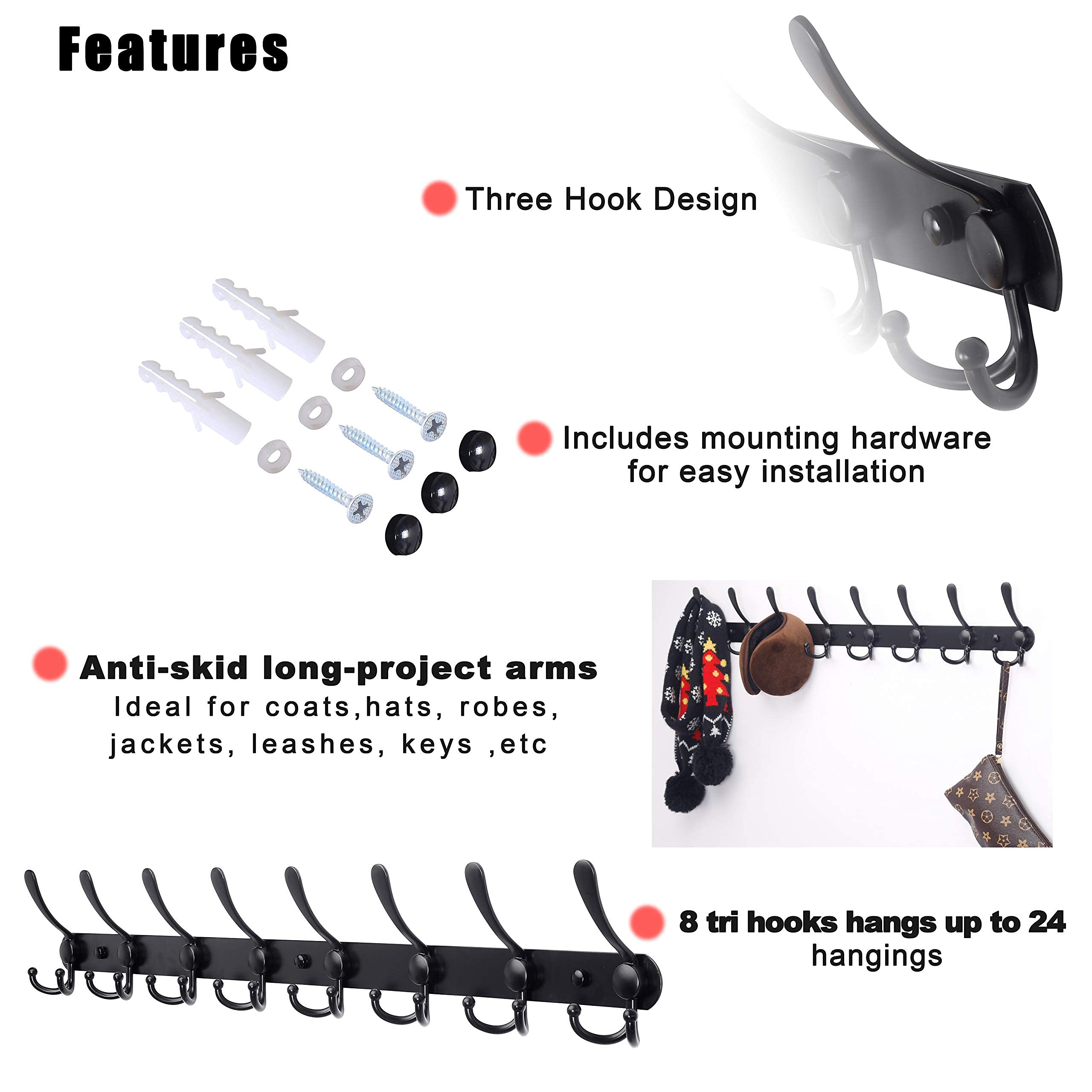 Dseap packaging and included mounting hardware laid out for easy installation guidance