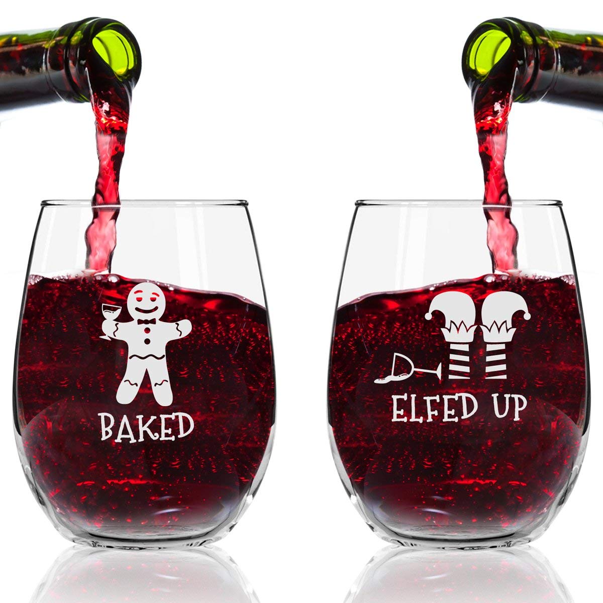 DU VINO glass held in hand demonstrating 15 oz capacity and comfortable grip