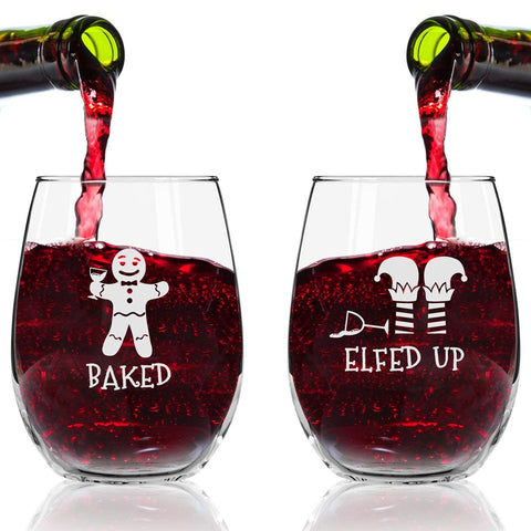 DU VINO glass held in hand demonstrating 15 oz capacity and comfortable grip