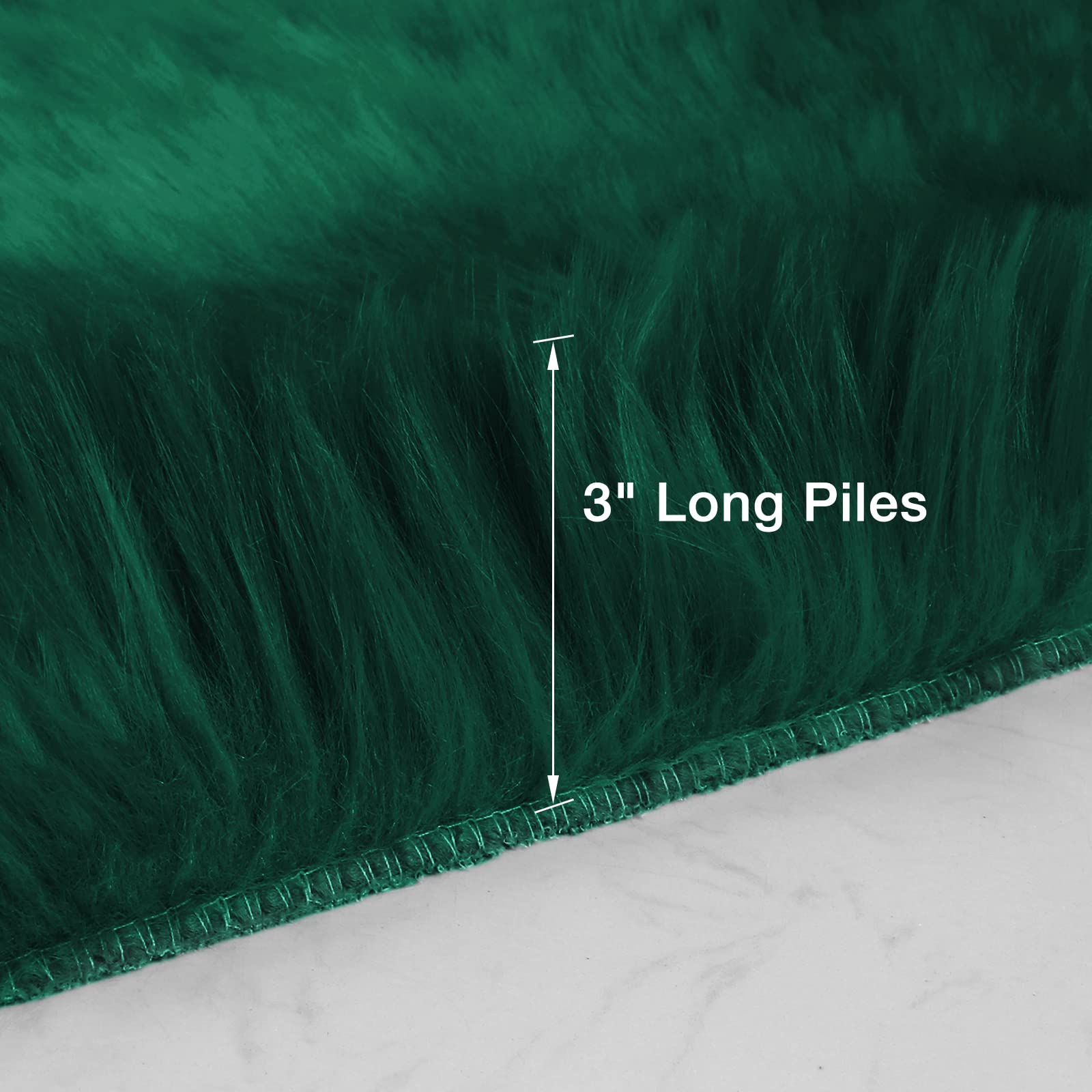 duduta close-up of long faux fur pile showing texture and softness benefit tactile comfort