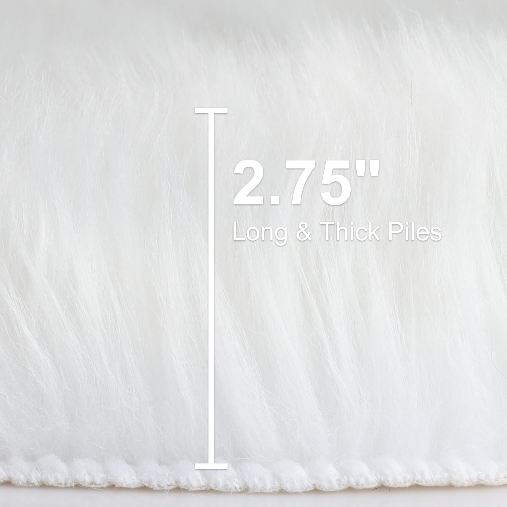 duduta close-up of 3 inch pile texture highlighting plush comfort