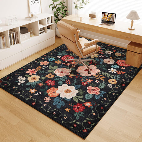 DUKINO styled in a bedroom showing vintage floral impact and cozy atmosphere