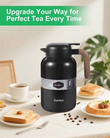 Dumfoin carafe lid close-up with silicone seal for leak-proof performance