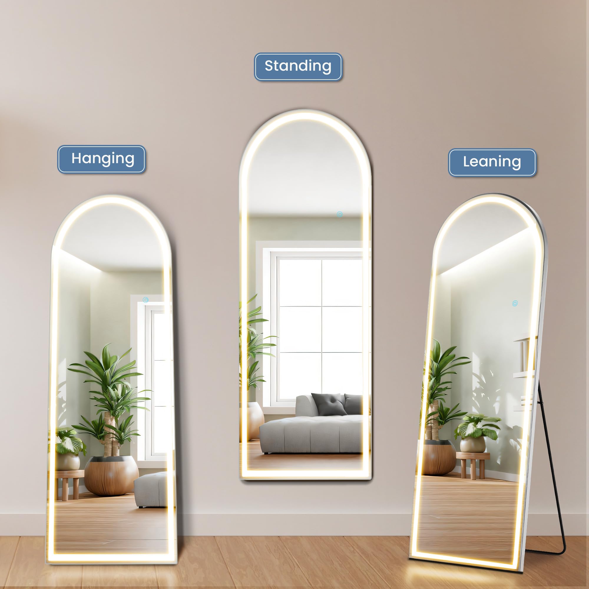 DUMOS included mounting hardware detail shows easy wall installation benefit