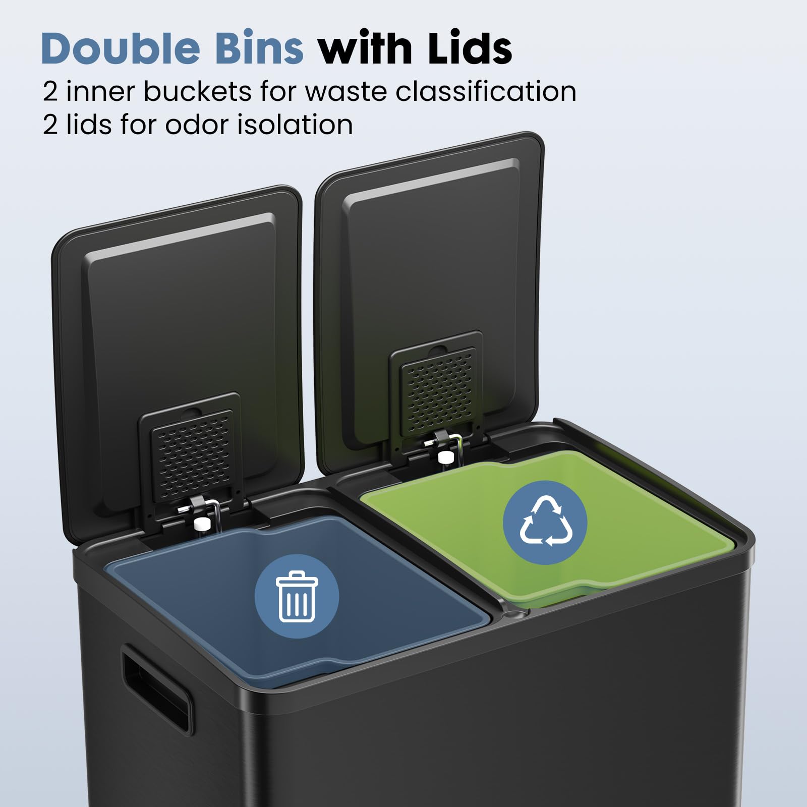 DUMOS close-up of heavy-duty foot pedal showing durable operation and hands-free use benefit