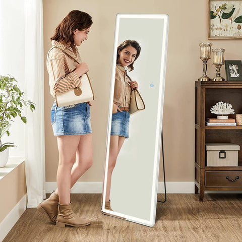 DUMOS mirror in dressing room lifestyle scene improving outfit checks and decor benefit