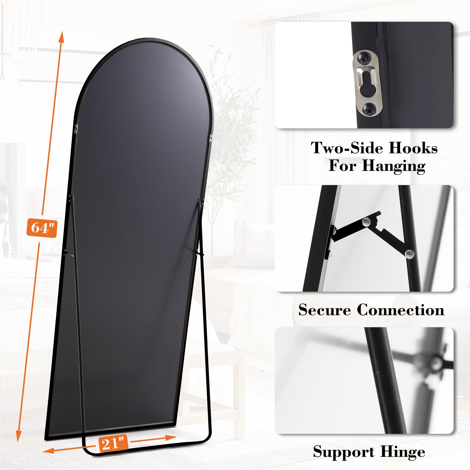 DUMOS slim aluminum frame side profile displaying space-saving modern design