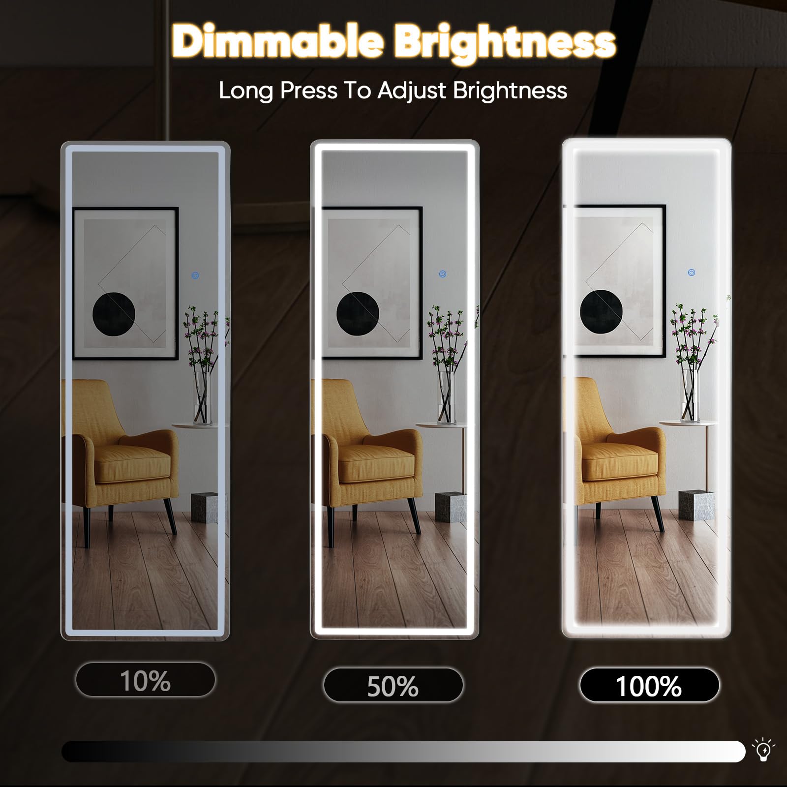 DUMOS slim side profile frame highlighting space-saving design benefit